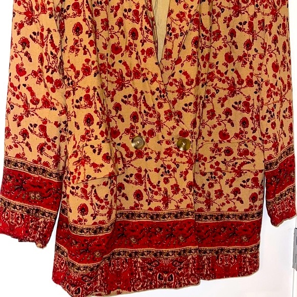 Free People Bellflower Blazer Small - Picture 6 of 7